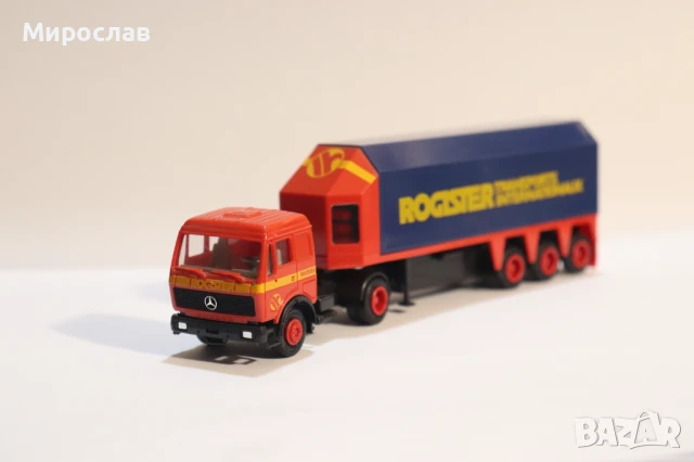 HERPA H0 1/87 MERCEDES КАМИОН МОДЕЛ ТРАНСПОРТ НА СТЪКЛО, снимка 2 - Колекции - 50919792