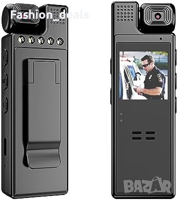 Нов 64G HYCENCY Камера за тяло 1080P Нощно Виждане 180° Ротация