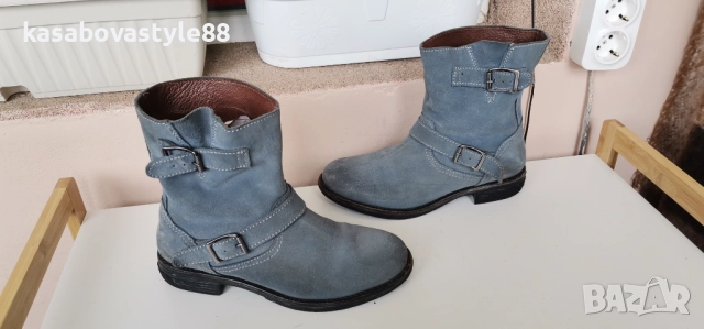Боти Burin 37н.Естествен велур,кожа  , снимка 8 - Дамски боти - 52055922
