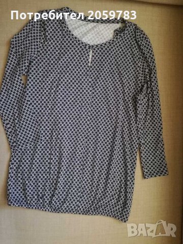 Дамска риза в черно и бяло , снимка 7 - Блузи с дълъг ръкав и пуловери - 30753779