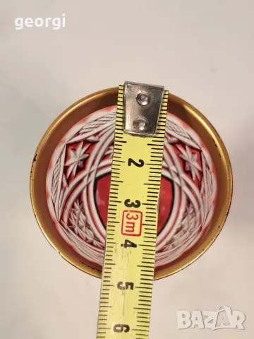 ретро малка кристална чаша 24/5, снимка 8 - Чаши - 49580070