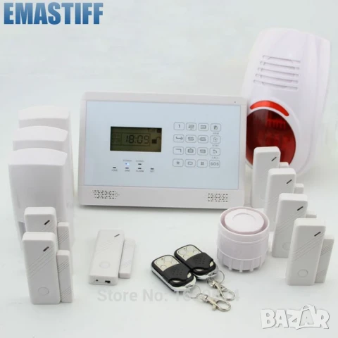 Безжична Алармена Система с 99 Зони и PSTN Поддръжка за Мобилен и Стационарен Телефон 