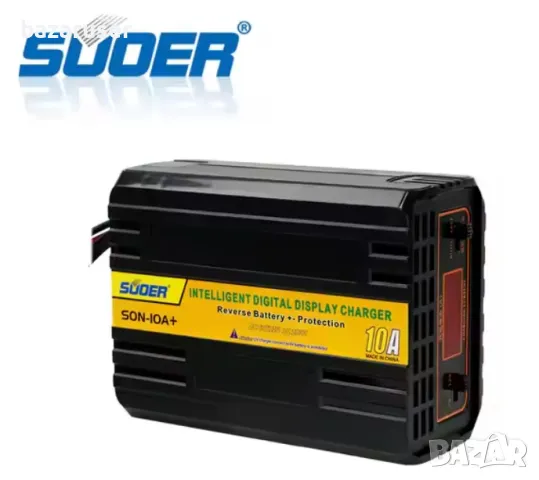 Ново Зарядно за акумулатор SUOER 6V-12V 10Amp+ -814601, снимка 3 - Оригинални зарядни - 47747247