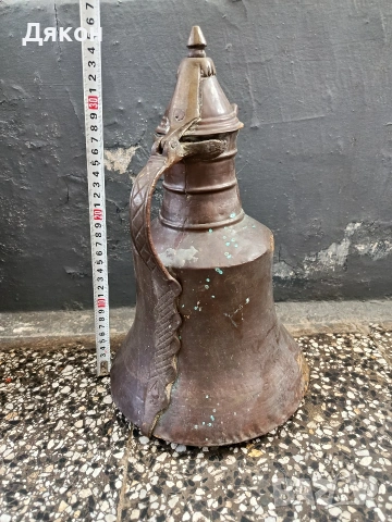 Стар меден ибрик, снимка 2 - Антикварни и старинни предмети - 53922031