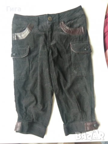 джинсови бермуди с кожички, снимка 1 - Детски къси панталони - 37372450