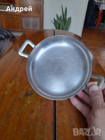 Стара неръждаема паница,неръждавейка #4, снимка 4 - Антикварни и старинни предмети - 38773512