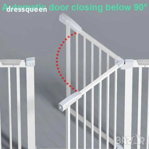 4505 Универсална преграда за врати и стълби с механизъм за самозатваряне, снимка 6 - Други стоки за дома - 53877413