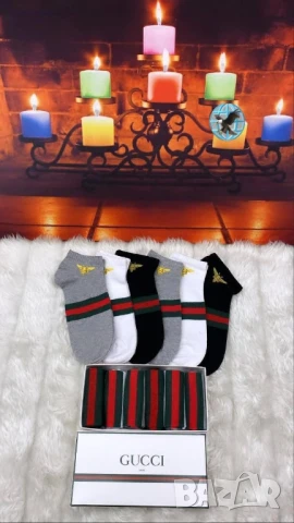 чорапи 6 чифта versace gucci tommy hilfiger Victoria's secrets lacoste , снимка 7 - Дамски чорапи - 51267026