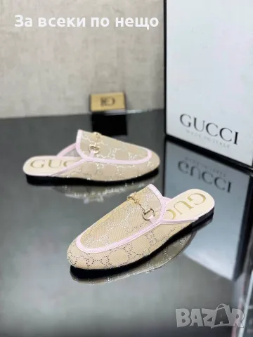 Gucci Дамски Затворени Чехли Гучи - Различни Цветове Код SEM-336, снимка 5 - Чехли - 55787727