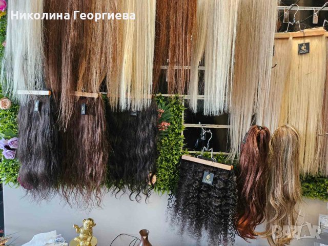 Перуки,естествени коси,бретони, снимка 1 - Аксесоари за коса - 44319030