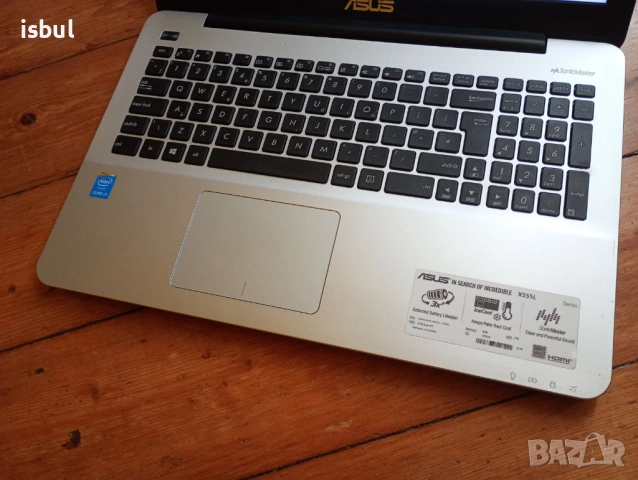 Лаптоп Asus /отличен / 15.6 LED дисплей / батерия 3ч/ чисто ново SSD, снимка 4 - Лаптопи за дома - 53152163