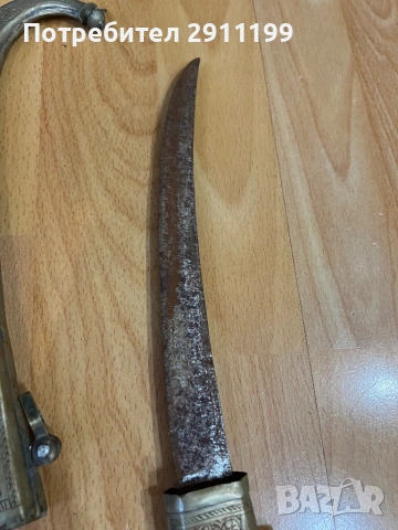 Стара арабска кама / ханджар, снимка 4 - Антикварни и старинни предмети - 54281163