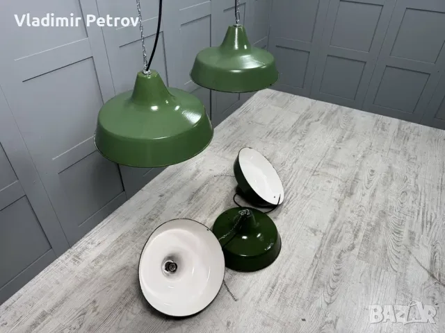 Емайлирани индустриални лампи Р470, снимка 5 - Лампи за таван - 56020346