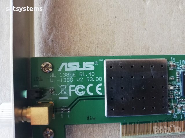 Asus WL-138G V2 R3.00 PCI WLAN Card, снимка 6 - Мрежови адаптери - 37035492