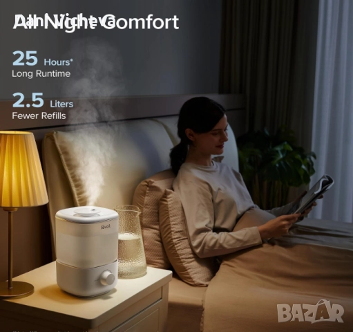 Овлажнител LEVOIT Classic 160 Top-Fill Ultrasonic Cool Mist Humidifier, снимка 6 - Овлажнители и пречистватели за въздух - 52743907