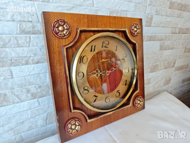 Стар руски стенен часовник - Маяк - 1970г., снимка 4 - Антикварни и старинни предмети - 54105809