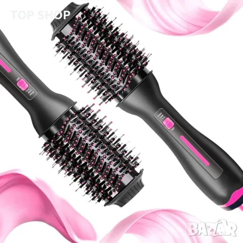 Lanboo 3 в 1  Четка сешоар с регулируема температура за оформяне на прическа