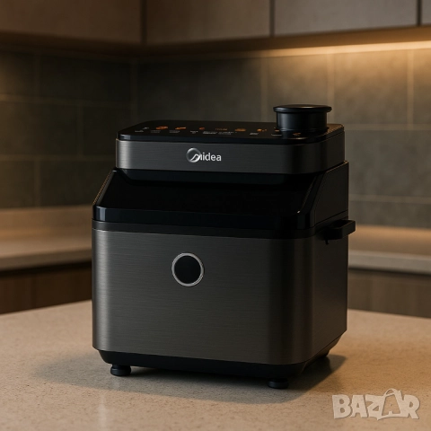 Midea DualTaste Air Fryer MF-CY75C2 – 7L капацитет, JuicyLock технология, снимка 5 - Друга електроника - 51858955