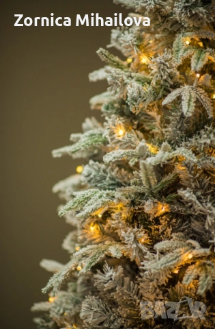 коледна елха с вградени лампички по връхчетата , снимка 4 - Декорация за дома - 52576221