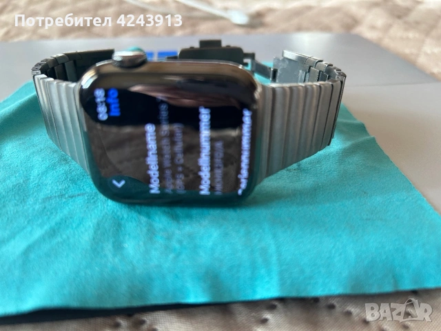 Apple Watch 7 stainless steel , снимка 4 - Смарт часовници - 54172015
