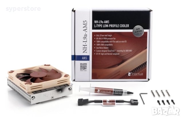 Охладител за процесор Noctua NH-L9a-AM5 120мм Лагер SSO2 AMD AM5 процесори