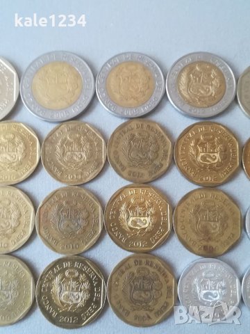 Монети Перу. Peru. Колекция монети. Лот. Монета. Centimos. UN Nuevo sol. Soles. , снимка 8 - Нумизматика и бонистика - 34182375
