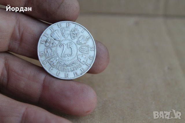 Монета 25 шилинга 1956г, снимка 6 - Нумизматика и бонистика - 37381563