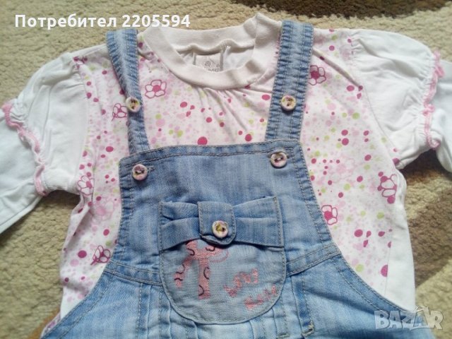 Дънков сет, снимка 2 - Бебешки рокли - 30174144