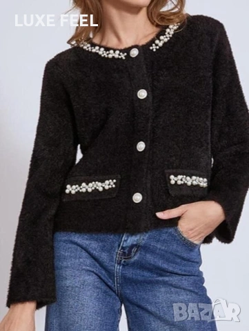 Сако с Перли - Кашмир ⚜️, снимка 2 - Сака - 53195061