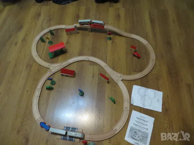 Дървено влакче, снимка 14 - Влакчета, самолети, хеликоптери - 48804341