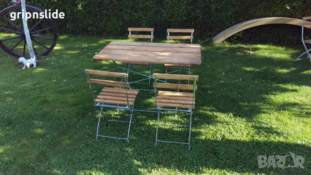 сгъваеми маси от дърво и метал, снимка 3 - Маси - 49029011