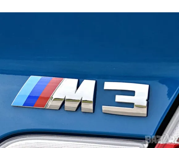 Хромиран емблема "M3" BMW M POWER за заден капак M3 лого