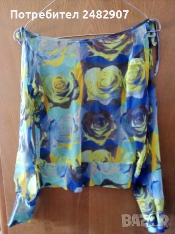 Ефектна дамска блуза - тюл, снимка 7 - Блузи с дълъг ръкав и пуловери - 40354495