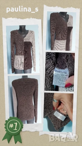 Четири броя / Копринен марков пуловер "Bonita", "Dilvin" knit, "Kismet", "DEPARTURE" , снимка 2 - Блузи с дълъг ръкав и пуловери - 42753319