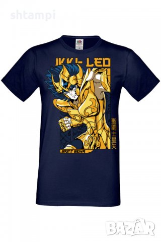 Мъжка тениска Saint Seiya Leo Aiolia 01,Анимация,игра,Празник,Повод,, снимка 6 - Тениски - 38122923