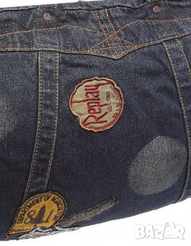 REPLAY Оригинална Чанта Деним, снимка 3 - Чанти - 29901608
