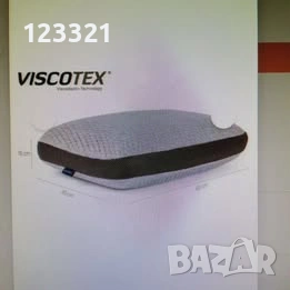 Ортопедична възглавница Visco с покритие от естествени влакна 60x40x16 , снимка 2 - Възглавници - 54132100