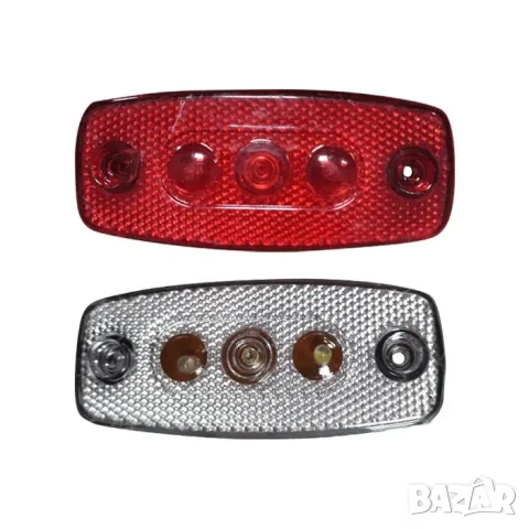 Червен LED габарит 24 V с 6 диода