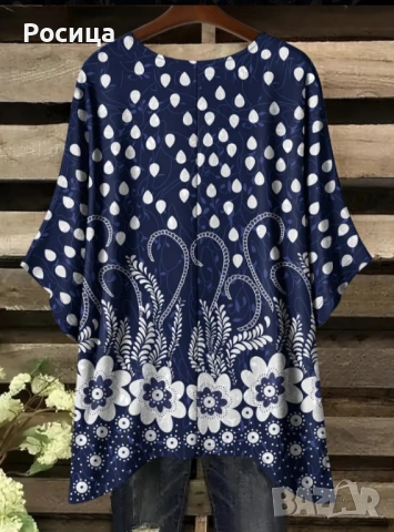 Дамски блузон размер 5ХЛ има разтегливост трико нова, снимка 2 - Туники - 53263159