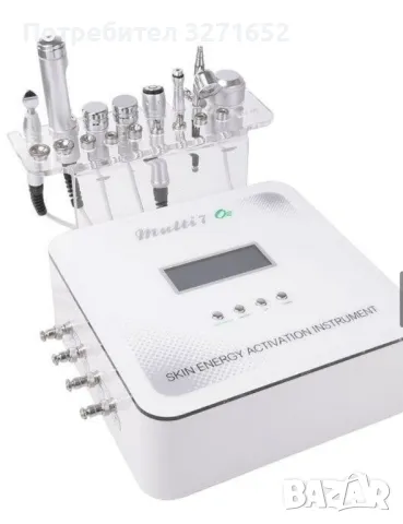 Мултифункционален апарат за безиглена мезотерапия, RF, дермабразио, кислород, биолифтинг и криотерап