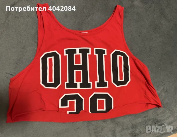Къс потник/ crop top H&M, снимка 3 - Потници - 56454087