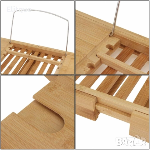 Бамбукова масичка за вана – съвършенство за вашата релаксация, снимка 3 - Други стоки за дома - 52744279