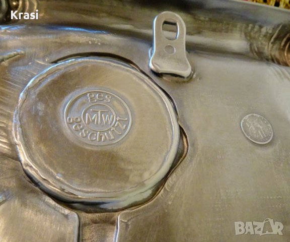 Немски плакет,пано от чист калай 620 гр., снимка 7 - Пана - 38394597