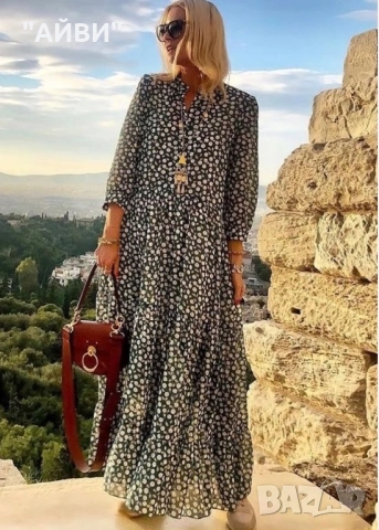 Дамска дълга маркова рокля