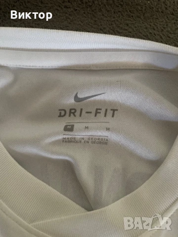 Nike Dry Fit Тениска Бяла, снимка 3 - Тениски - 50875692