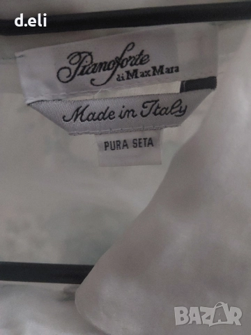 pianoforte by Max Mara Size M 100% Коприна , снимка 8 - Ризи - 51784572