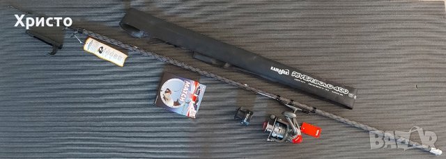 Чисто нова 4м. болонеза kamazaki ,акция 10-30гр + макара kaida и 150м влакно ,въдица риболов такъм, снимка 5 - Въдици - 42453756