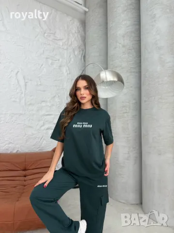 Miu Miu памучни дамски комплекти Различни цветове , снимка 6 - Комплекти - 49582414