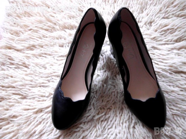 Черни обувки 37 номер, снимка 2 - Дамски елегантни обувки - 31783367