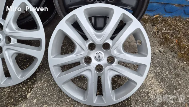 Оригинални метални структурни джанти и тасове 16 цола за Opel Astra K, снимка 6 - Гуми и джанти - 56234623